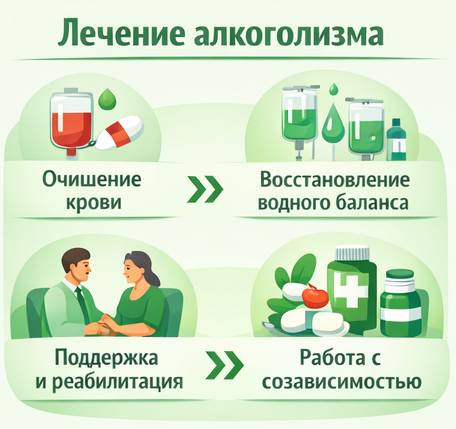 лечение алкоголизма в Нижнем Тагиле этапы